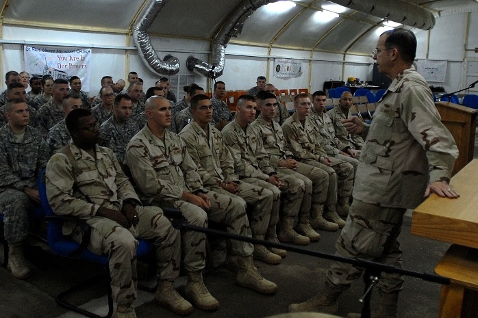 Chairman Joint Chiefs of Staff visits Contingency Operating Base Basra