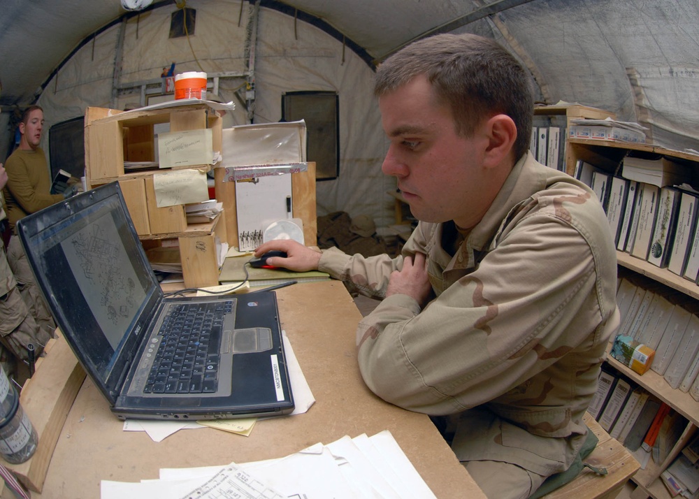 NMCB 74 Cost Control Office at Work