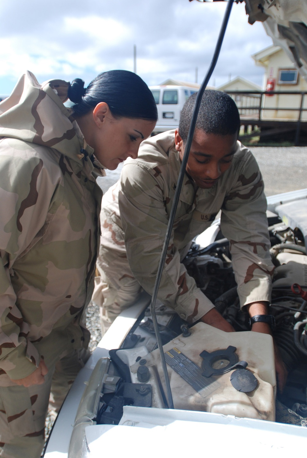 Sailors Conduct Maintenance Check