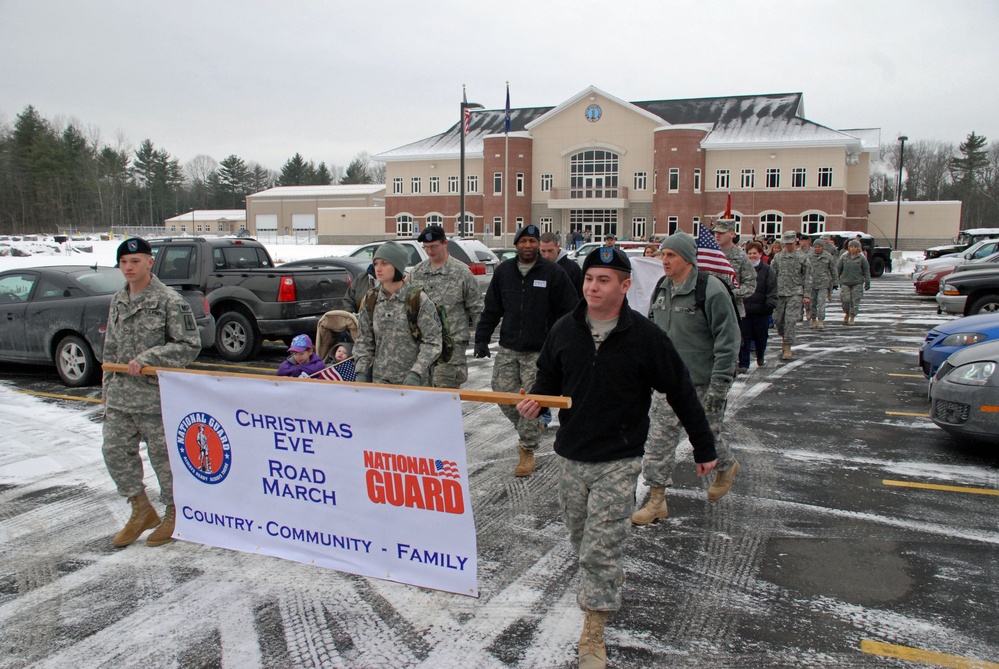 New York Army National Guard Soldiers March to Honor Deployed Brothers, Sisters