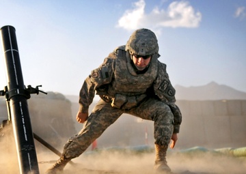 1-40 CAV Soldiers Conduct Fires Mission in Khost