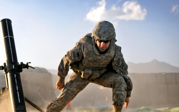 1-40 CAV Soldiers Conduct Fires Mission in Khost