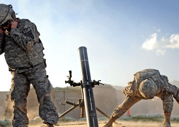 1-40 CAV Soldiers Conduct Fires Mission in Khost