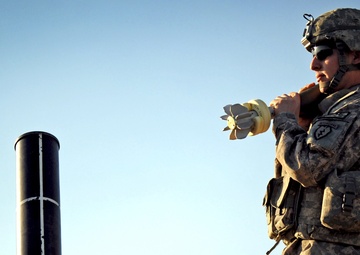 1-40 CAV Soldiers Conduct Fires Mission in Khost