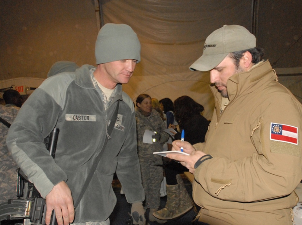 SGM of the Army Visits Bagram With Friends