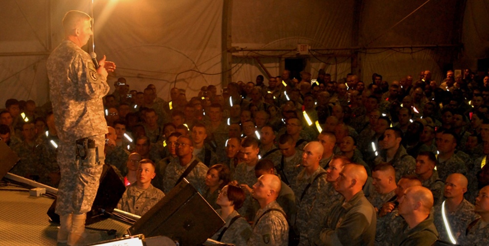 SGM of the Army Visits Bagram With Friends