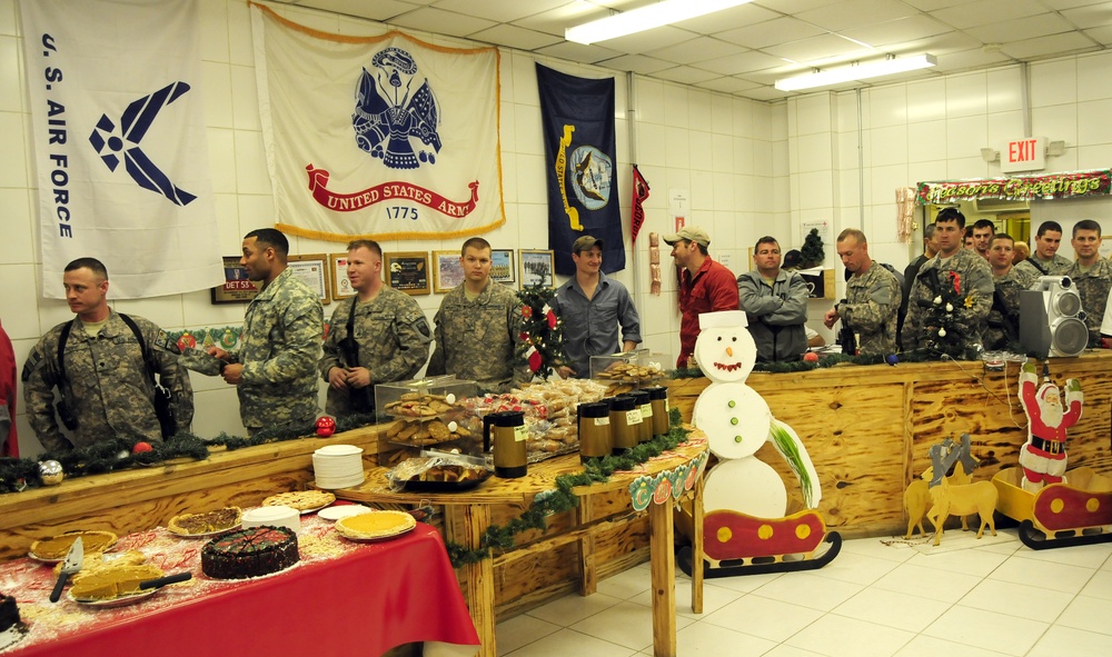 Caldwell visits Camp Alamo and Camp Phoenix on Christmas Day