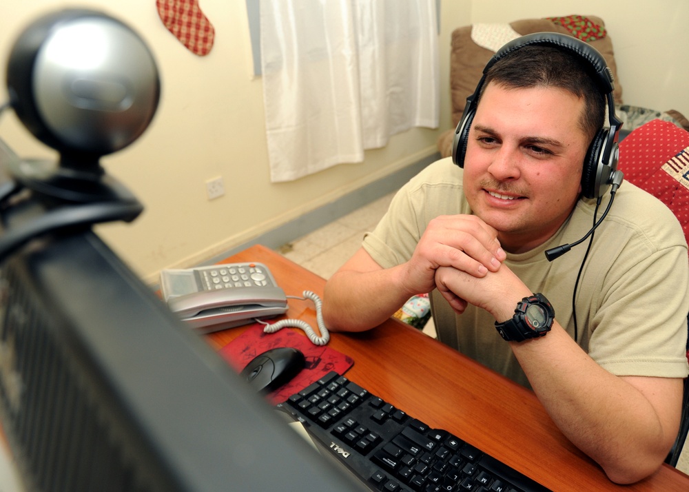 Thanks to Red Cross, Deployed Airman Witnesses Newborn's Birth From Afar