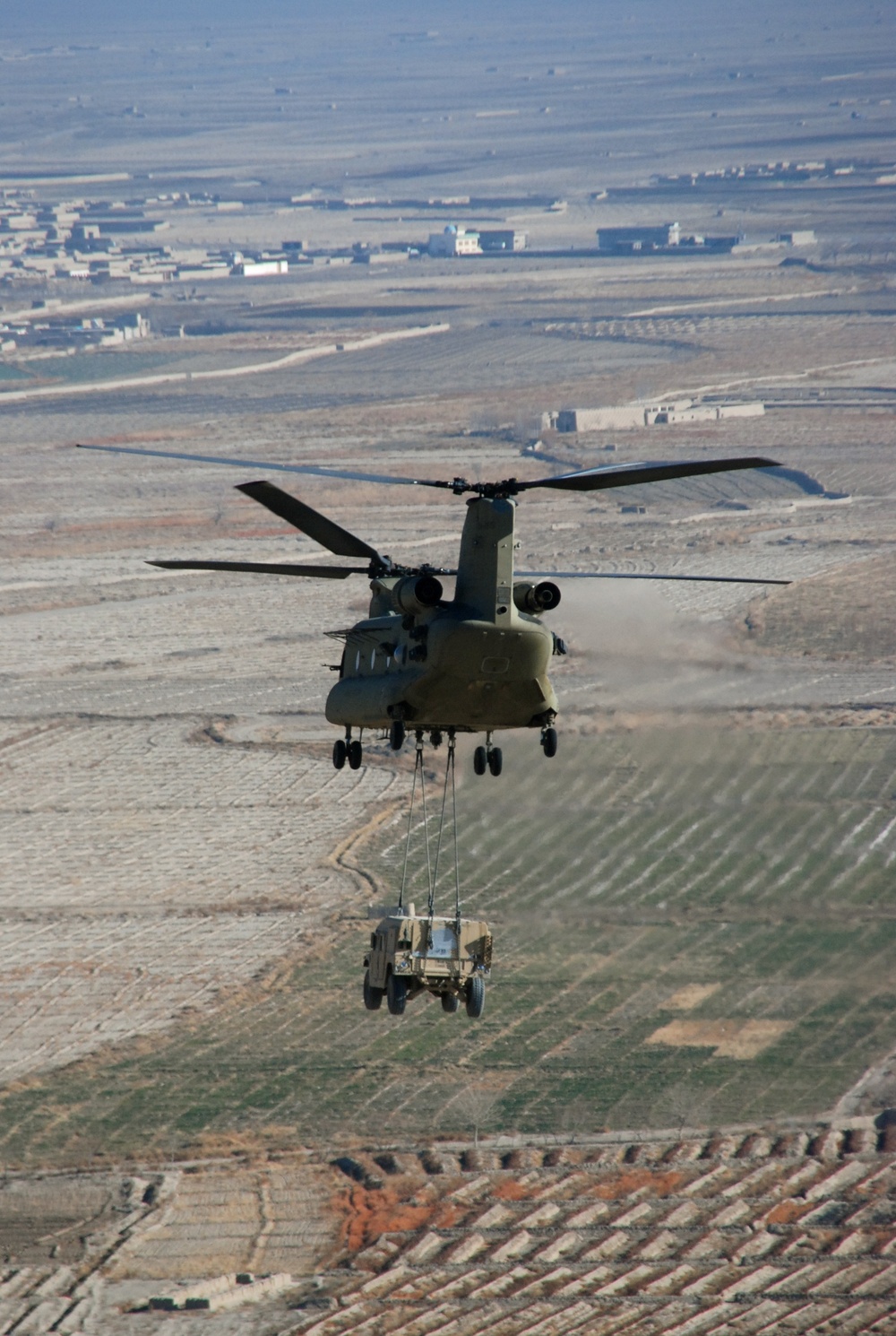CH-47F Chinook helicopters and UH-60 Blackhawk helicopters over Christmas weekend