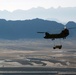 CH-47F Chinook helicopters and UH-60 Blackhawk helicopters over Christmas weekend