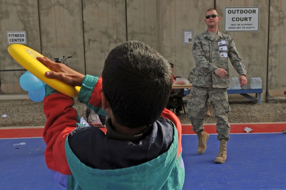 Iraqi Kids, U.S. Service members Enjoy Another Day of Fun, Education
