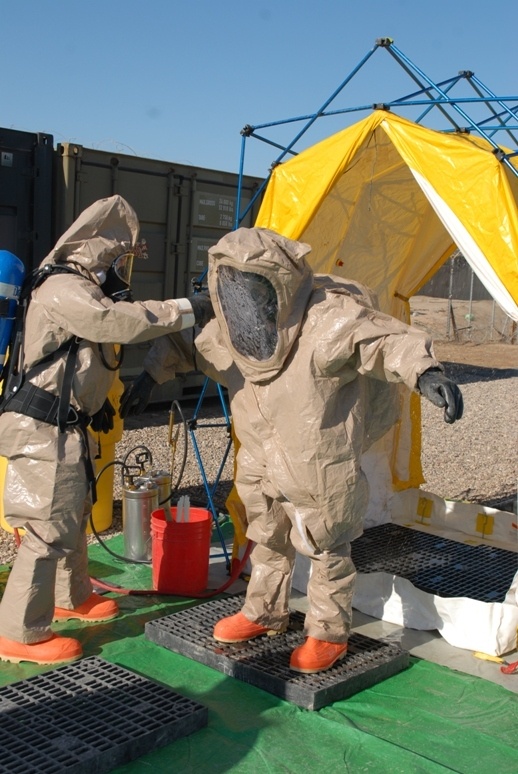 Toxic Training Helps Service Members Keep Clean