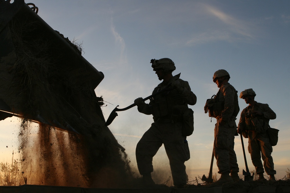 Marine Engineers Fortify Observation Posts in Afghanistan