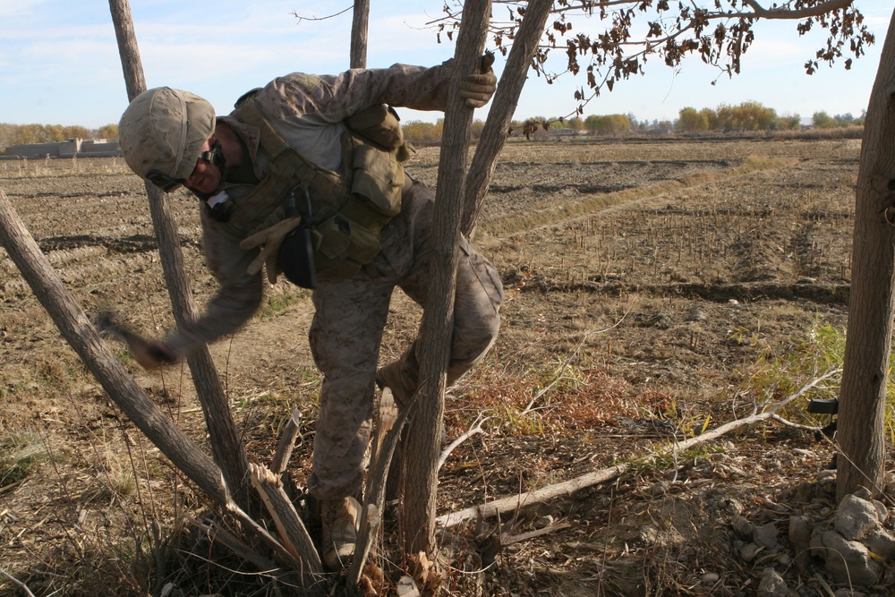 Marine Engineers Fortify Observation Posts in Afghanistan