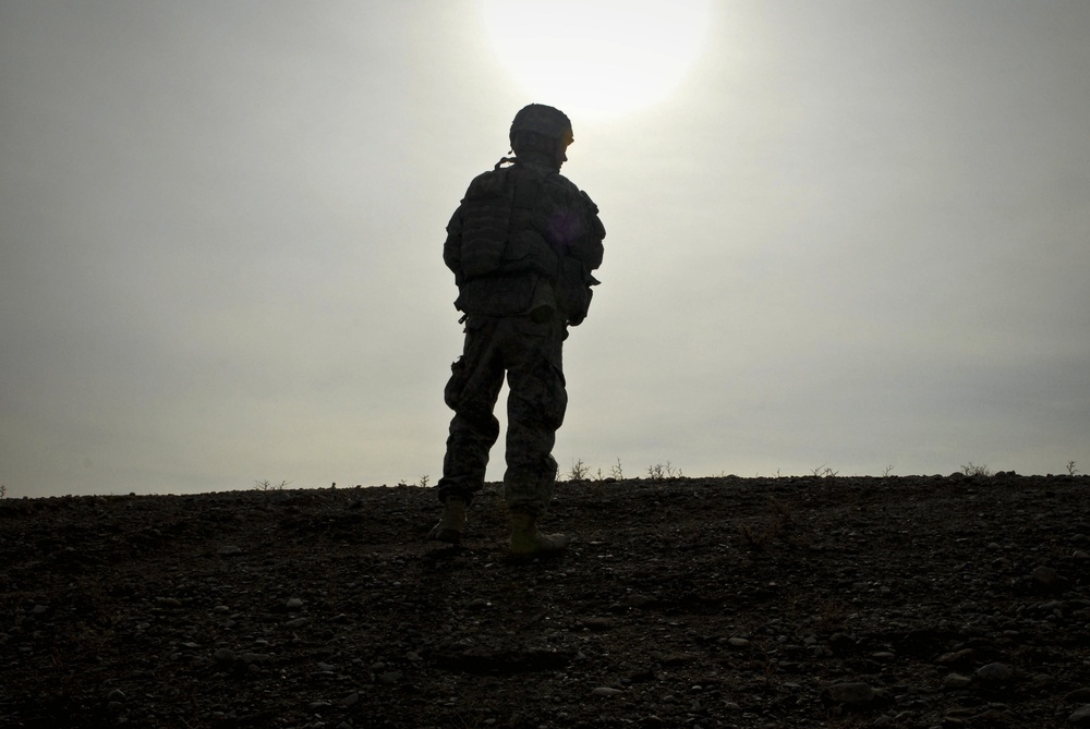 5th SBCT troops patrol Afghan west of FOB Ramrod