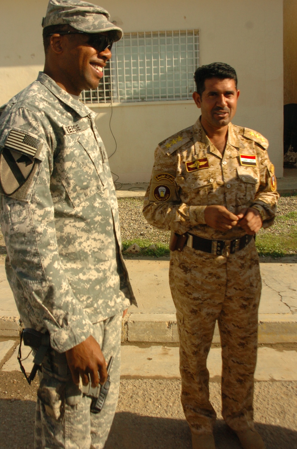 Iraq and Iran border guards