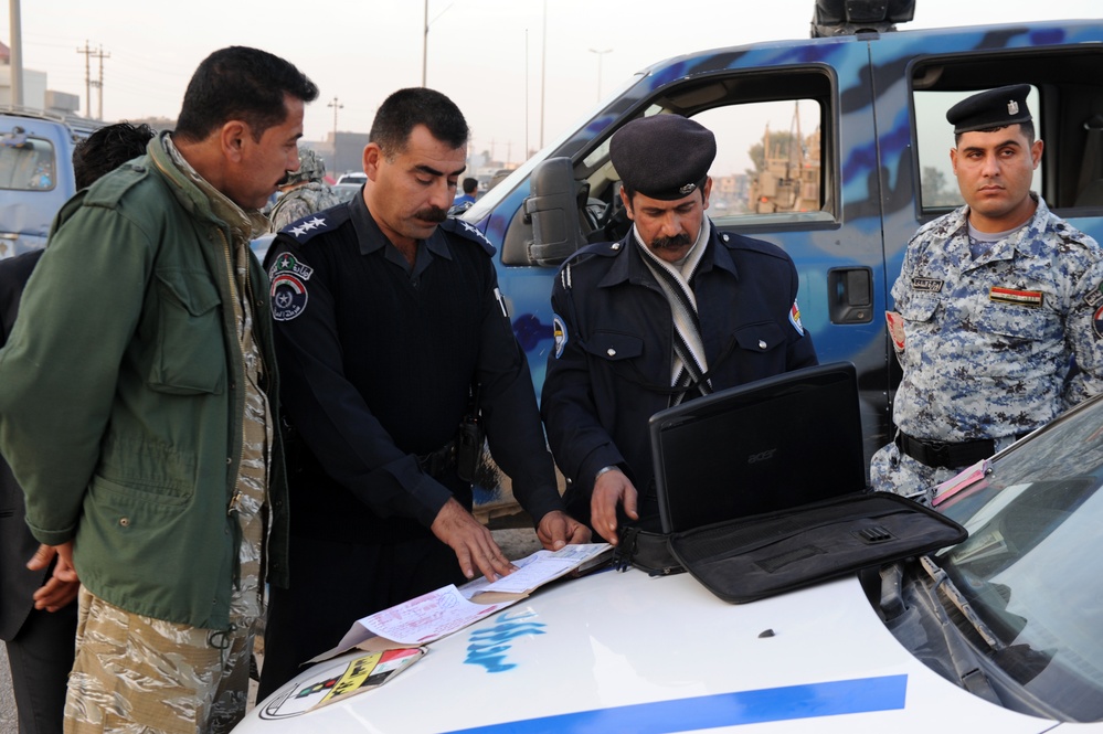 Traffic control checkpoint