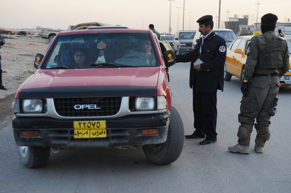 Traffic control checkpoint