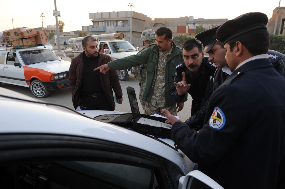 Traffic control checkpoint