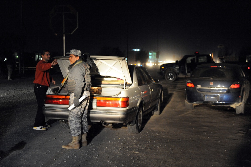 Traffic control checkpoint