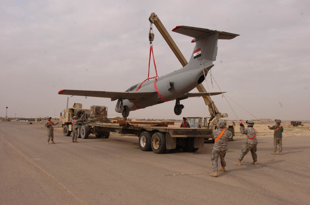 TF Lobos refurbish, dedicate Iraqi war plane