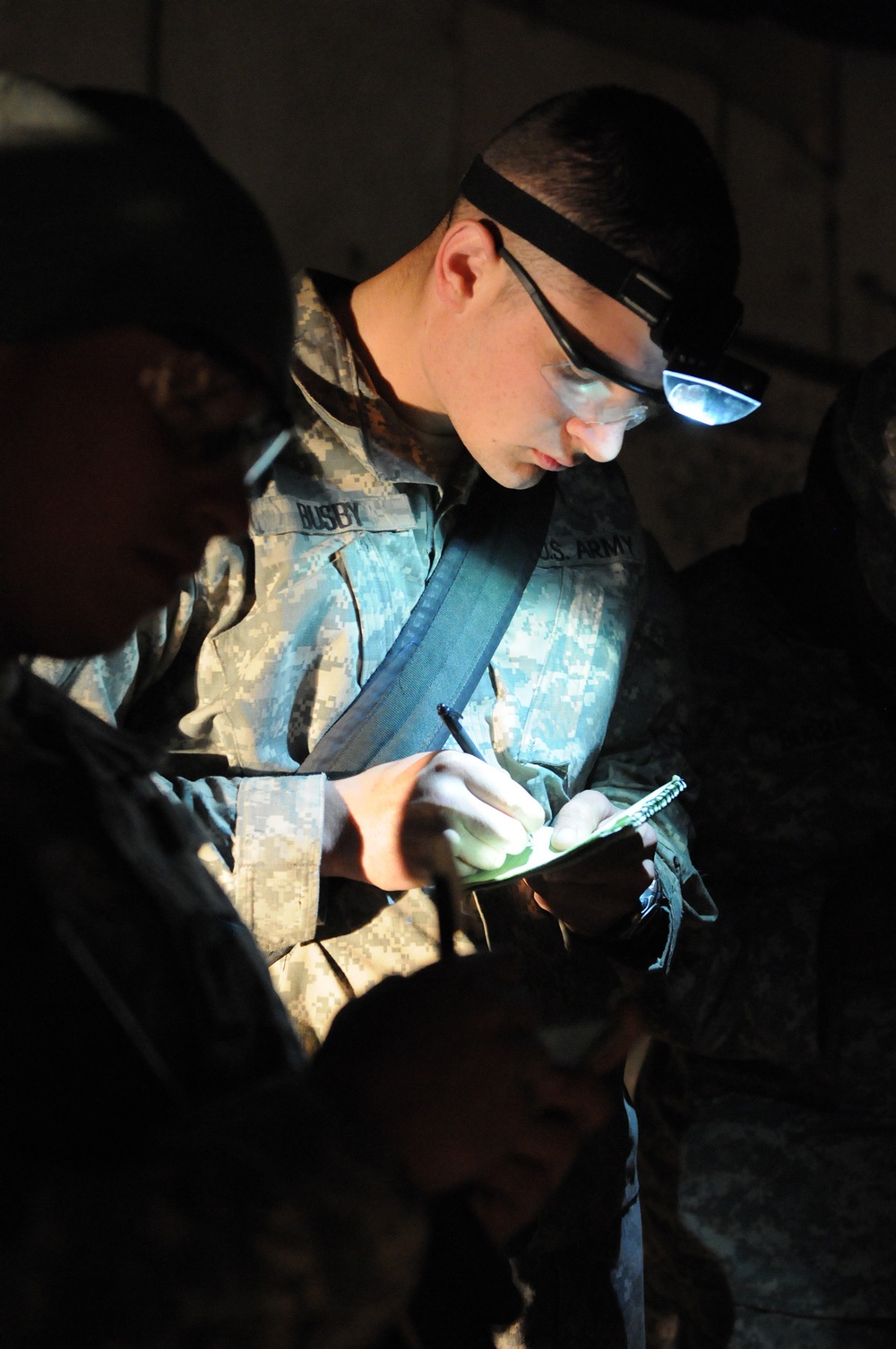 Cavalry scouts prepare for mission