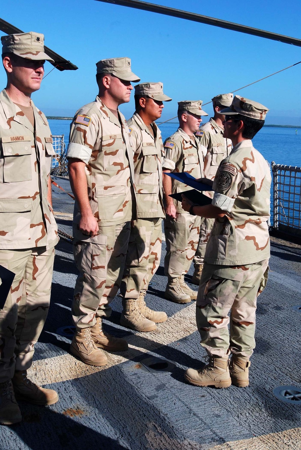 Coast Guard Advancement on Cutter