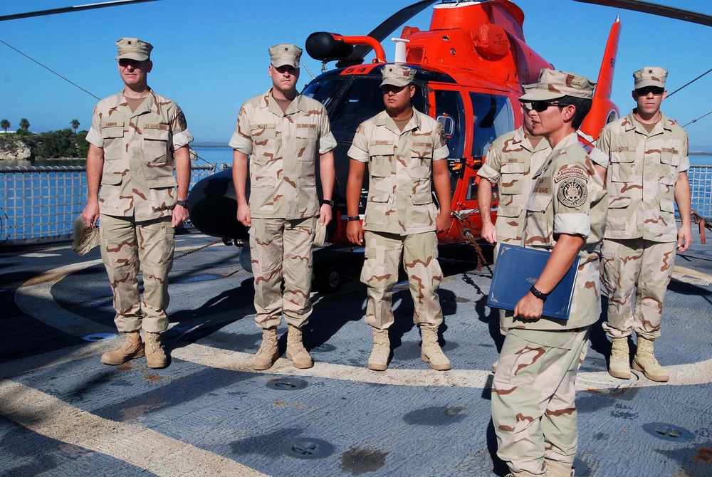 Coast Guard Advancement on Cutter