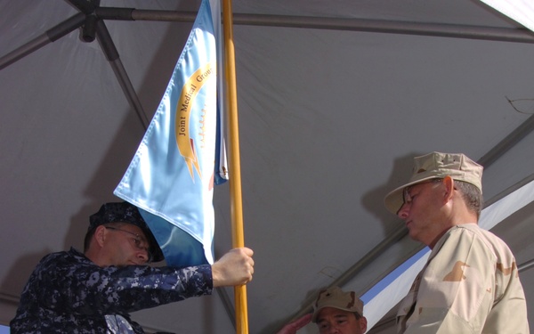Accepting the guidon