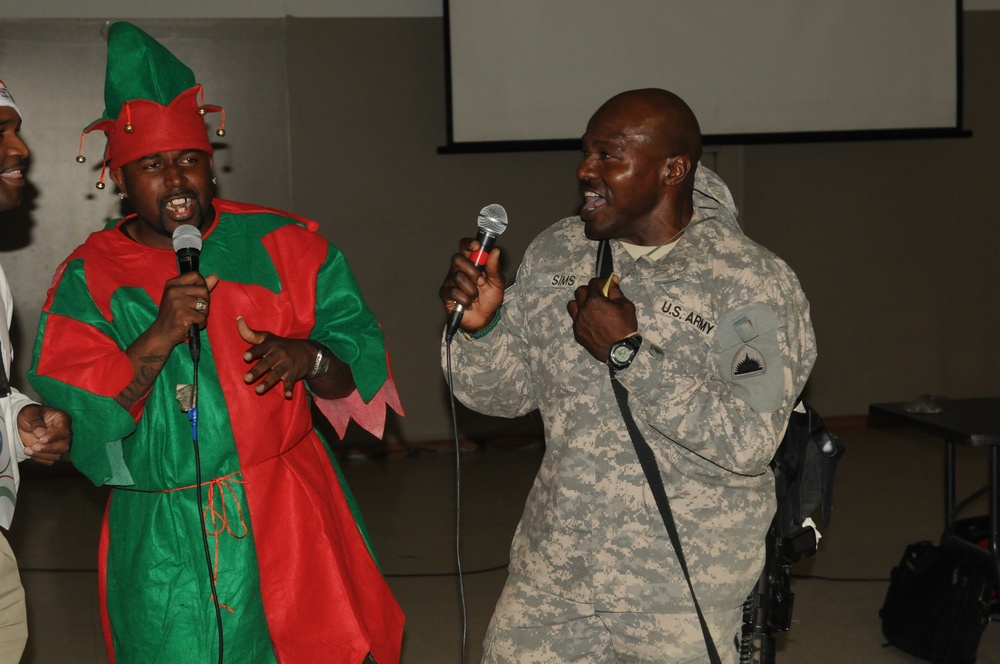 Junior enlisted troops celebrate holidays at Operation Toy Soldiers