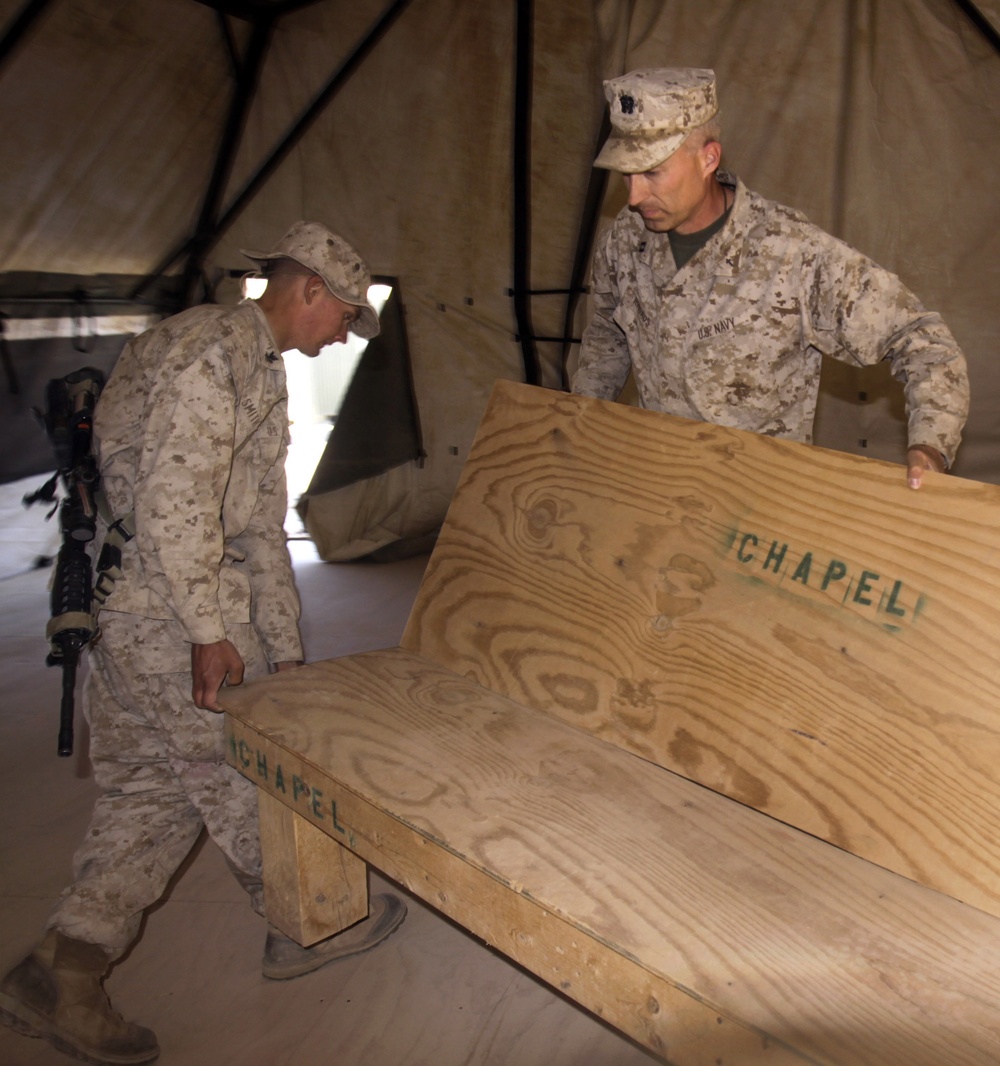 Construction begins on new chapel, gym, rec center for Marines in Afghanistan after damage