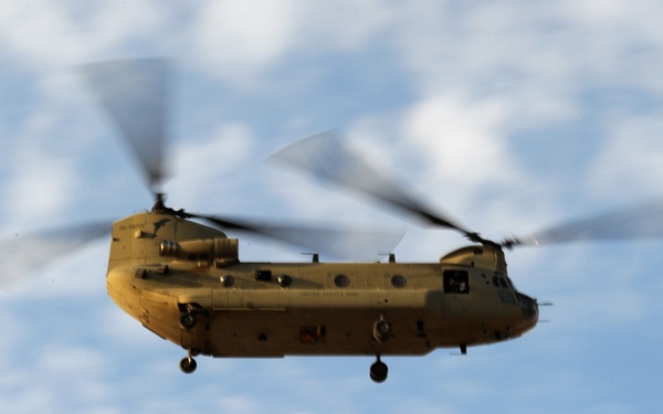 Significant military helicopter activity scheduled