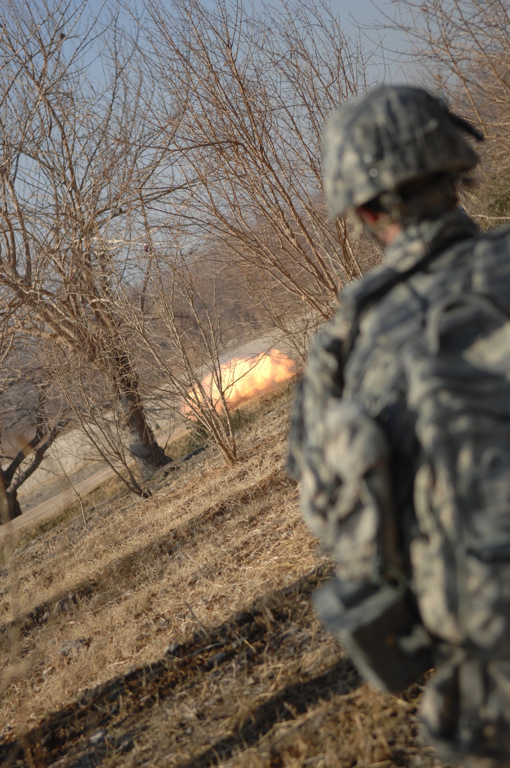 Combat patrol in the Arghandab River Valley