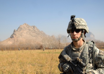 Combat patrol in the Arghandab River Valley
