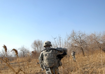 Combat patrol in the Arghandab River Valley