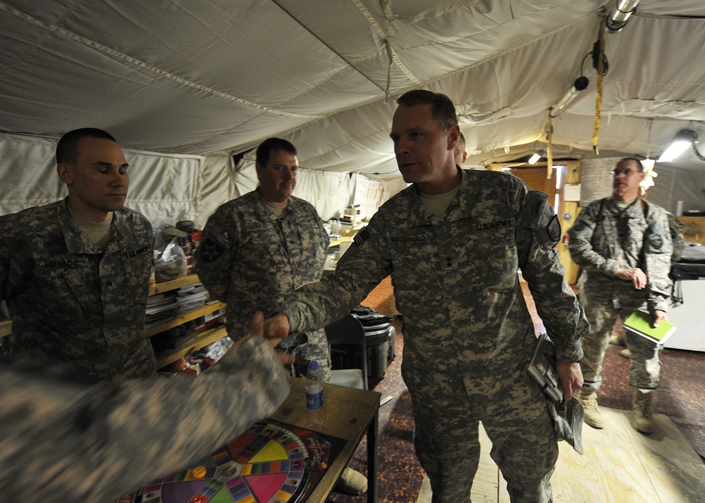 U.S. Forces Afghanistan meets with medics