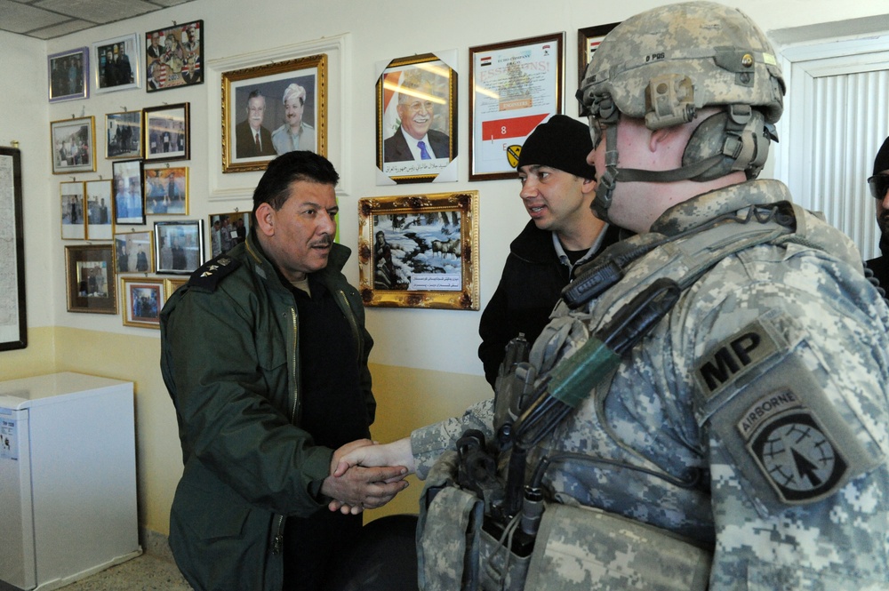 218th MP's Visits Altun Kupri Iraqi Police Station