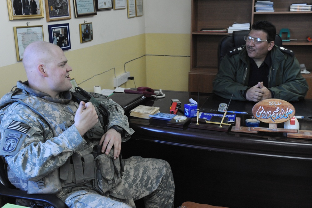 218th MP's Visits Altun Kupri Iraqi Police Station