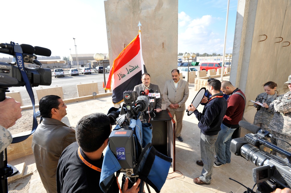 Iraqi army press conference