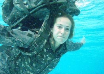 Paratroopers Jump Into Water Survival Training