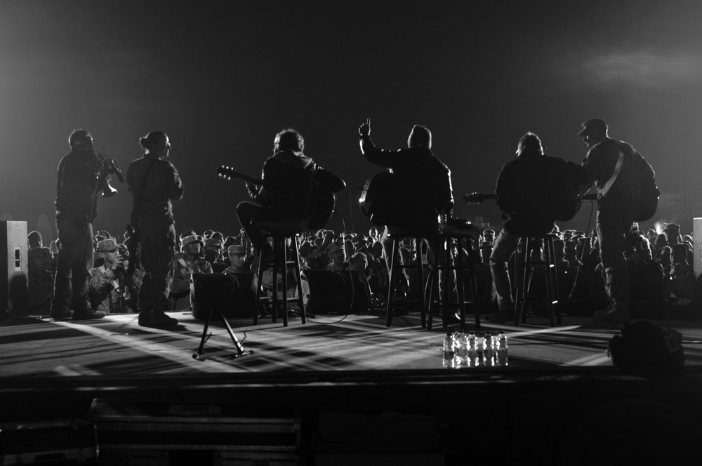 USO Tour in Kandahar