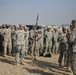 93rd MP Battalion 'War Eagles' case colors and prepare to fly home