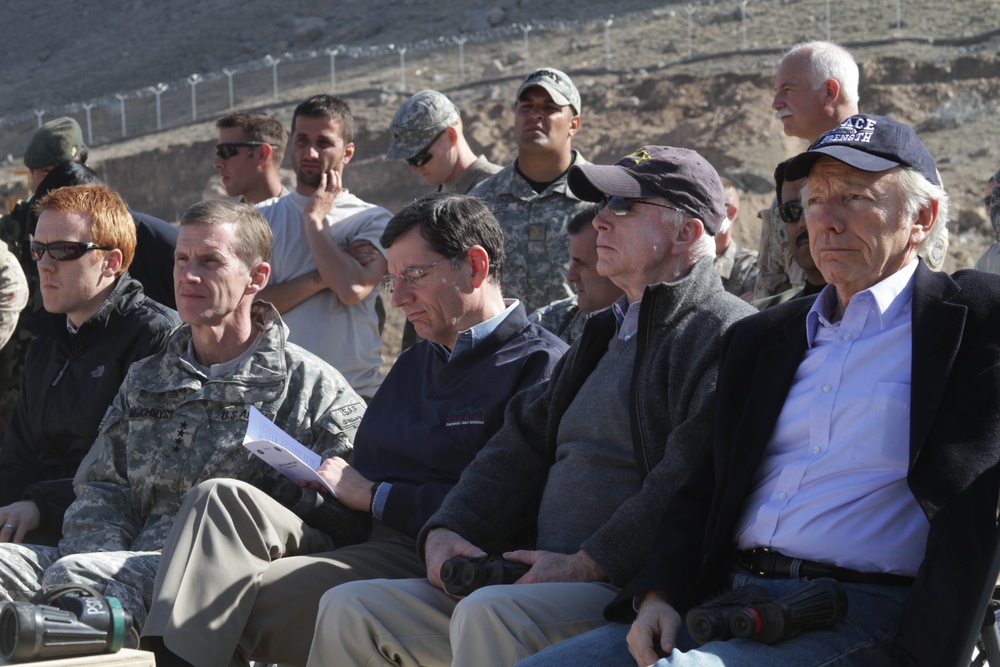 Senators McCain and Lieberman Visit Kandahar