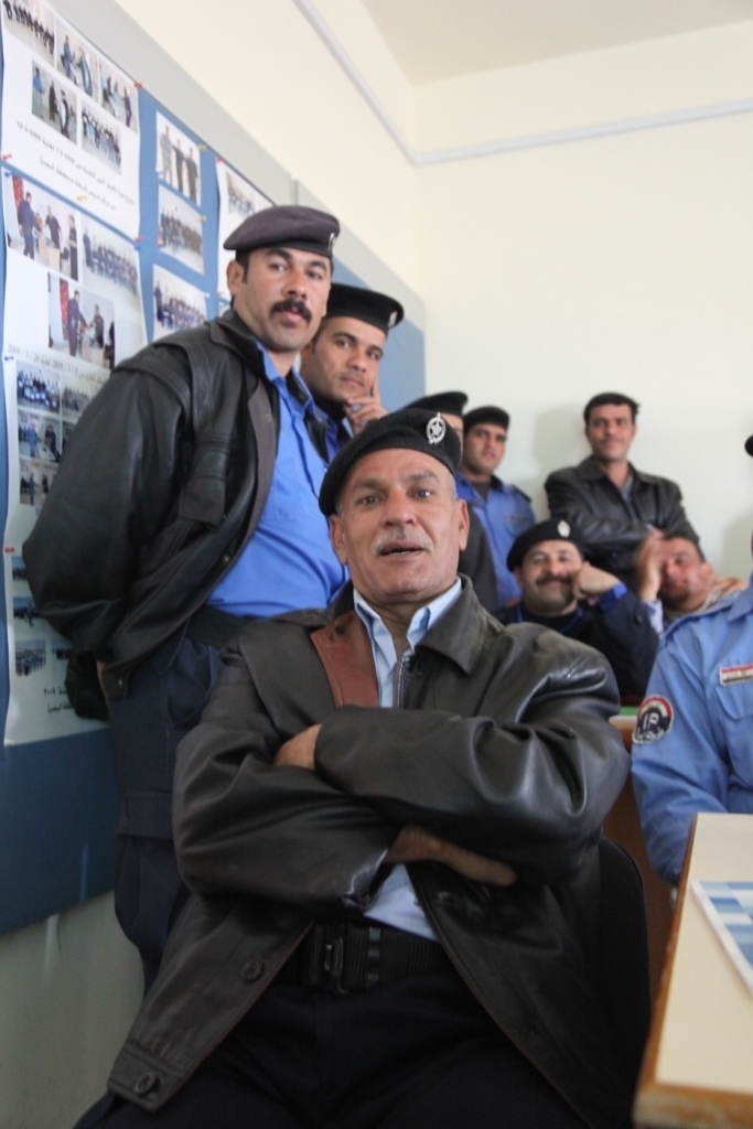 Iraqi police inspection formation