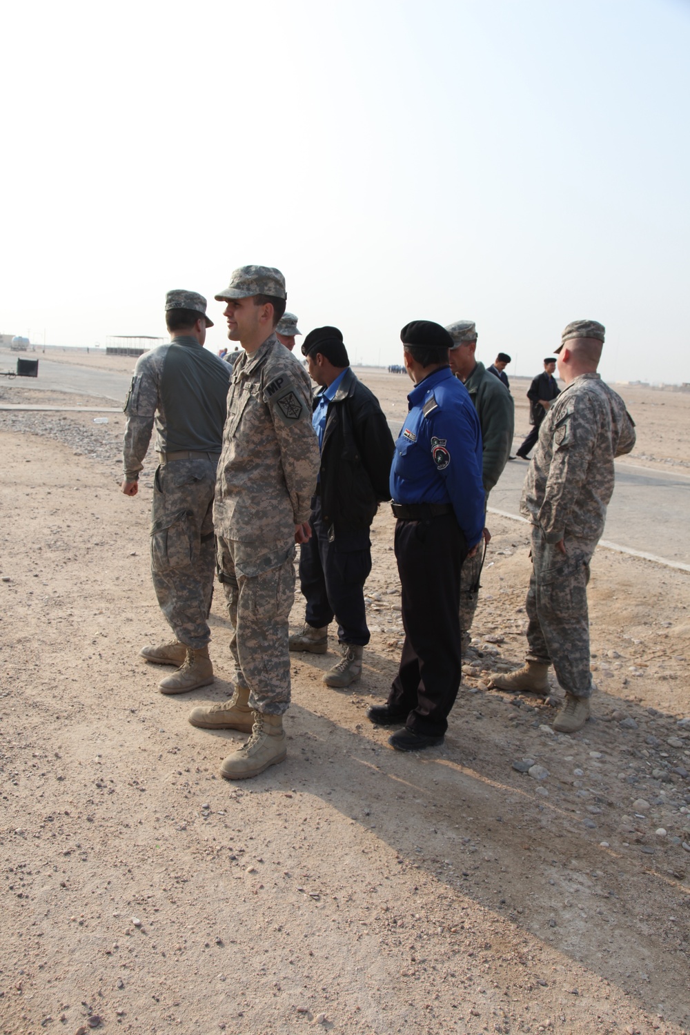 Iraqi police inspection formation