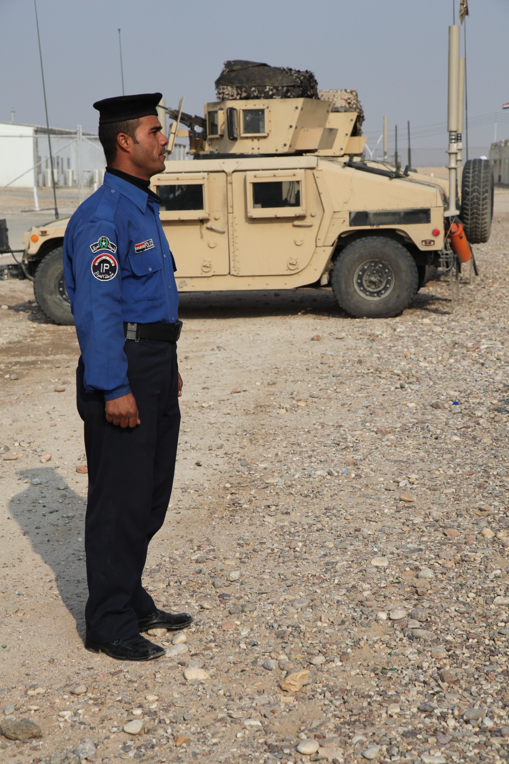 Iraqi police inspection formation