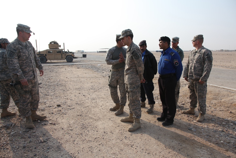 Iraqi police inspection formation