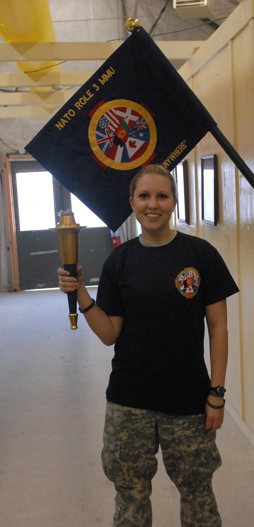 Olympic Torch Makes Special Visit to Kandahar Airfield