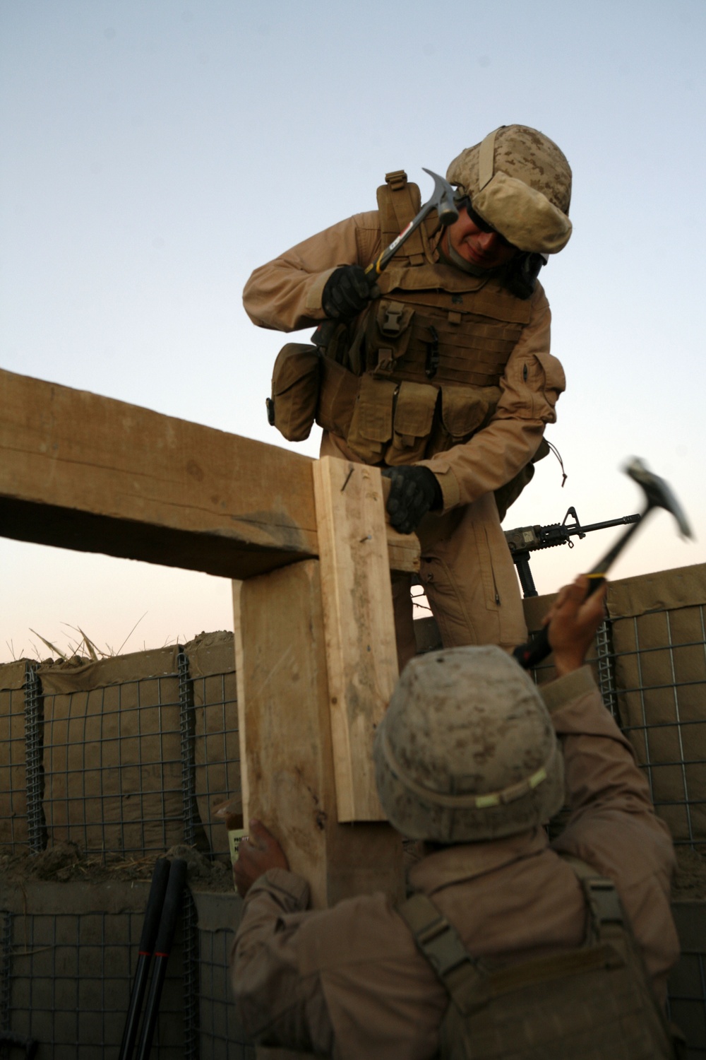 Marines build OPs to provide security