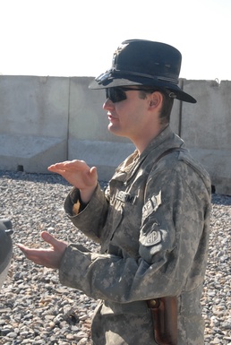 Kiowas Provide Re-enlistment Support for Stryker Soldier